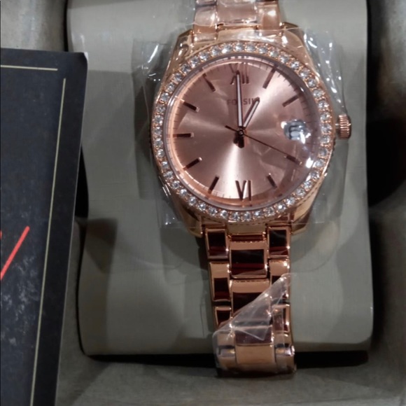 NWT Fossil Women's Scarlette Mini Stainless Steel Quartz Watch ORIGINAL BOXING